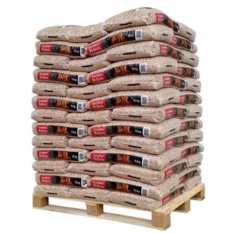 Excelentes Pellets – Pallet con 65 sacos de 15 kg cada uno.
